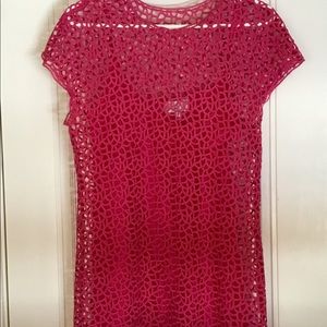 Adam Lippes fuschia dress